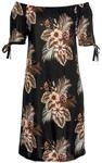 BEACHTIME BY LASCANA Jerseykleid Damen schwarz-bedruckt Gr.34