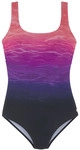LASCANA Badeanzug Damen pink bedruckt Gr.48 Cup B