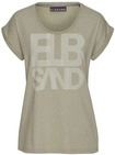 ELBSAND T-Shirt Damen khaki meliert Gr.S (36)