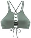 BENCH. Bustier-Bikini-Top Damen oliv Gr.32