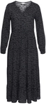 LASCANA Maxikleid Damen grau-schwarz-bedruckt Gr.34