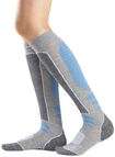 LASCANA ACTIVE Skisocken Damen 1x marine mit grau mouline, 1x hell grau melange...