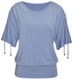 LASCANA Rundhalsshirt Damen hellblau Gr.48/50