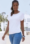 VIVANCE Kurzarmshirt Damen wei&szlig;, schwarz Gr.32/34