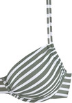 VENICE BEACH B&uuml;gel-Bikini-Top Damen oliv gestreift Gr.44