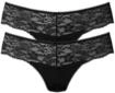 NUANCE BY LASCANA String Damen 2xschwarz Gr.44/46