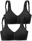 PETITE FLEUR BY LASCANA T-Shirt-BH Damen 2x schwarz Gr.90B