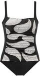 LASCANA Damen Badeanzug schwarz-bedruckt Gr.36 Cup B