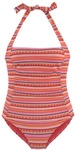 LASCANA Badeanzug Damen orange gestreift Gr.38