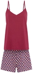 LSCN BY LASCANA Damen Shorty beere/beere gemustert Gr.44/46