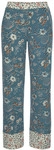 LASCANA Schlafhose Damen rauchblau-ecru Gr.32/34