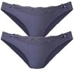 NUANCE BY LASCANA Slip Damen 2xblaugrau Gr.40/42