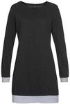 VIVANCE DREAMS Damen Nachthemd schwarz-gepunktet Gr.32/34
