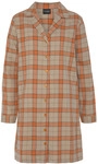 VIVANCE DREAMS Damen Nachthemd orange-sand-kariert Gr.34