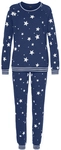 VIVANCE DREAMS Damen Pyjama dunkelblau-gemustert Gr.40/42