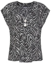 LASCANA Schlupfbluse Damen schwarz-creme-bedruckt Gr.38