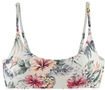 LASCANA Bustier-Bikini-Top Damen creme bedruckt Gr.40 Cup A/B