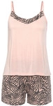 LASCANA Damen Shorty rosa anthrazit bedruckt Gr.40/42