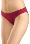 VIVANCE ACTIVE Bikinislip Damen rot, schwarz, wei&szlig; Gr.40/42
