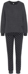 VIVANCE DREAMS BY LASCANA Damen Pyjama Steifen-/Herzchen-Muster Gr.32/34
