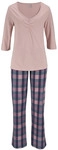 VIVANCE DREAMS BY LASCANA Damen Pyjama hellrosa-navy Gr.32/34