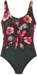 LASCANA Badeanzug Damen oliv-orange Gr.40