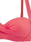LASCANA Bandeau-Bikini-Top Damen koralle Gr.36 Cup D
