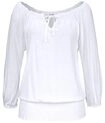 LASCANA Carmenshirt Damen wei&szlig; Gr.32/34