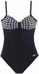 LASCANA Badeanzug Damen schwarz-wei&szlig; Gr.40