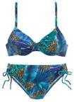 LASCANA B&uuml;gel-Bikini Damen blau-bedruckt Gr.38