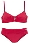 LASCANA B&uuml;gel-Bikini Damen rot Gr.40 Cup D