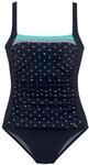 LASCANA Badeanzug Damen marine-t&uuml;rkis Gr.38 Cup D