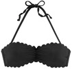 LASCANA Bandeau-Bikini-Top Damen schwarz Gr.38 Cup C/D