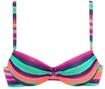 LASCANA B&uuml;gel-Bikini-Top Damen bunt-gestreift Gr.42 Cup D