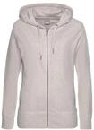 BENCH. LOUNGEWEAR Sweatjacke Damen beige-meliert Gr.32/34