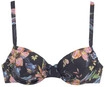 LASCANA B&uuml;gel-Bikini-Top Damen anthrazit-bedruckt Gr.36