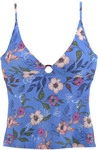 S.OLIVER Tankini-Top Damen blau-bedruckt Gr.38 Cup A/B