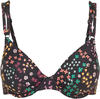 S.OLIVER Bügel-Bikini-Top 'Milly' mehrfarbig Gr. 42 Cup C. Mit Zierringe. Mit Bügel