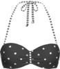 S.OLIVER Bügel-Bandeau-Bikini-Top Damen schwarz-weiß Gr.36 Cup C