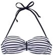 VENICE BEACH Bandeau-Bikini-Top Damen wei&szlig;-marine-gestreift Gr.42