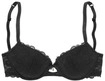 LASCANA Push-up-BH Damen schwarz Gr.75C
