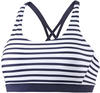 VENICE BEACH Bustier-Bikini-Top Damen weiß-marine-gestreift Gr.34