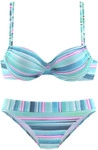 VENICE BEACH B&uuml;gel-Bikini Damen t&uuml;rkis-gestreift Gr.36