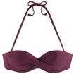 LASCANA B&uuml;gel-Bandeau-Bikini-Top Damen bordeaux Gr.40 Cup B