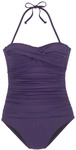 LASCANA Damen Badeanzug aubergine Gr.46 Cup C