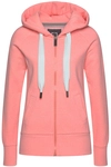 ELBSAND Kapuzensweatjacke Damen koralle meliert Gr.M (38)
