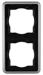 Kopp 302420069, Kopp VISION, Abdeckrahmen, 2-fach, stahlgrau