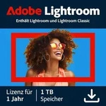Adobe Lightroom, 1 Jahr, 1 TB, PC/MAC