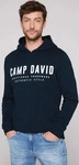 CAMP DAVID CU9999-3817-33, CAMP DAVID Basic Hoodie mit Logo Print - blue navy |...