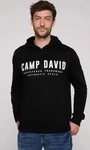CAMP DAVID CU9999-3817-31, CAMP DAVID Basic Hoodie mit Logo Print - black | XXXL
